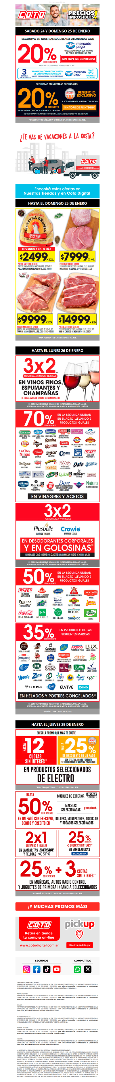 🛒 Lo imperdible del fin de semana