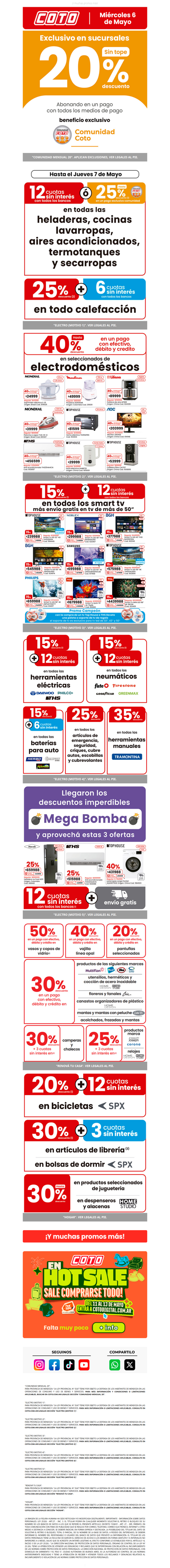 Comunidad con Novedad 👉 20% Exclusivo en Sucursales