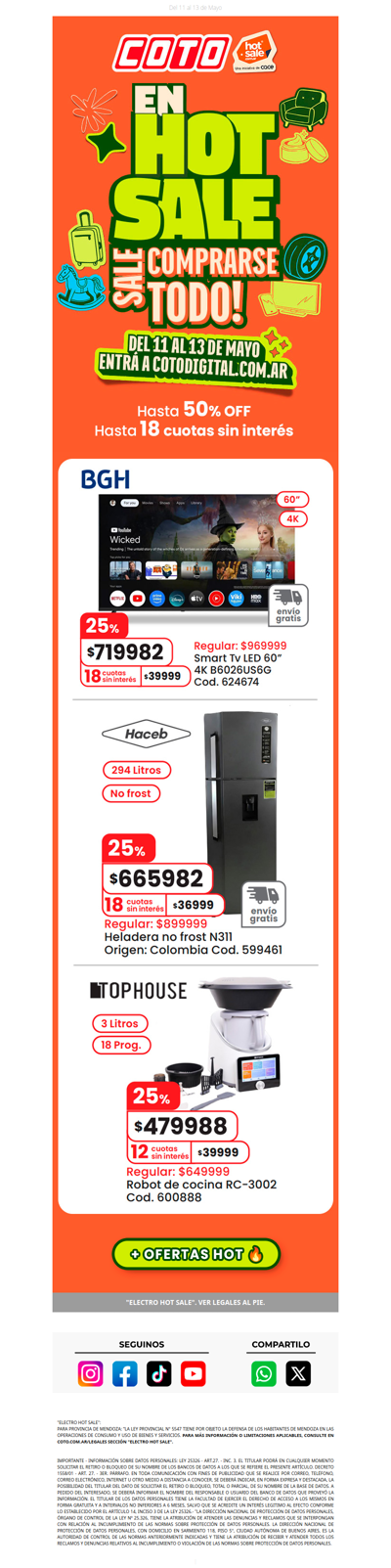 Arrancó el Hot Sale 🔥 Sale comprarse todo!