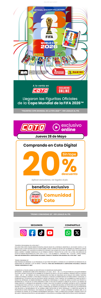 🏆⚽ Llegaron las FIGURITAS a Coto Digital