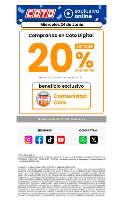 20% OFF Sin Tope 🇦🇷🎉 ¡Festejamos la Clasificación!