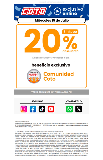 ¡Es HOY! ⚽ 20% OFF Sin Tope para la hinchada 🇦🇷