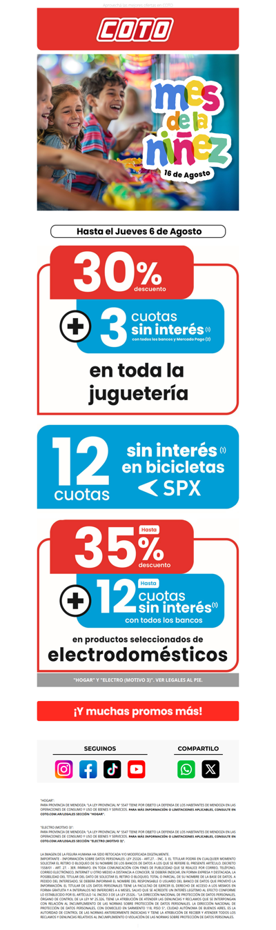 En el Mes de la NIÑEZ 🎁 Regalá sonrisas 😀