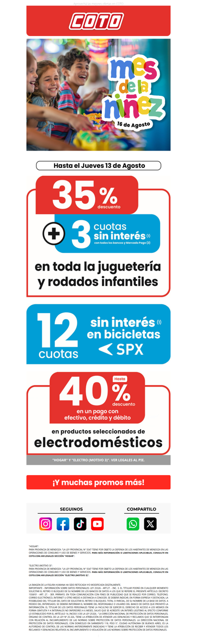 ¡Últimos días! Comprá tu regalo 🎁 Mes de la NIÑEZ