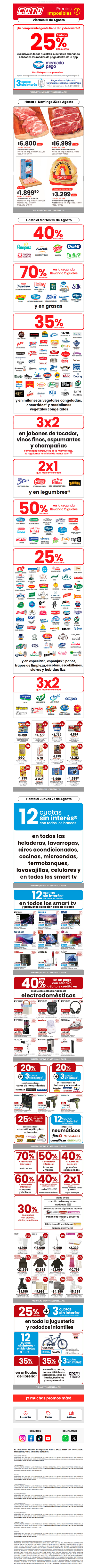 🚨 ¡Viernes con 25% OFF! Pagá con Mercado Pago