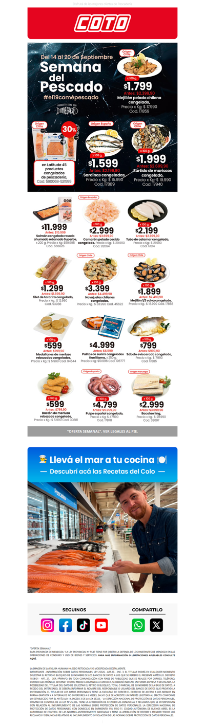 Precios que te pescan 🎣 ¡Solo por esta semana!