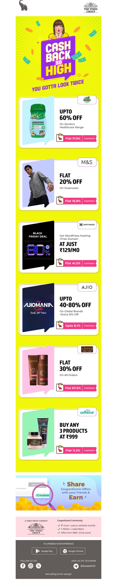 Deals You Seek 🤩 With Cashback at Its Peak 😎