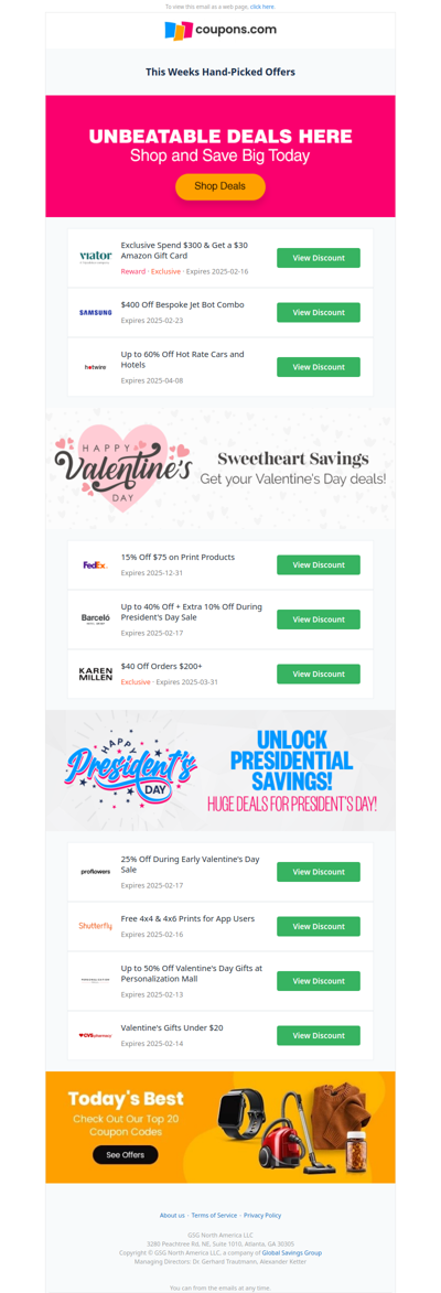 💖 Presidential and Heartfelt deals just for you!