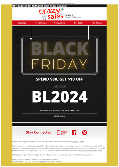 🎉 Black Friday Exclusive: Spend $80, Save $10 with Code BL2024 🛍️