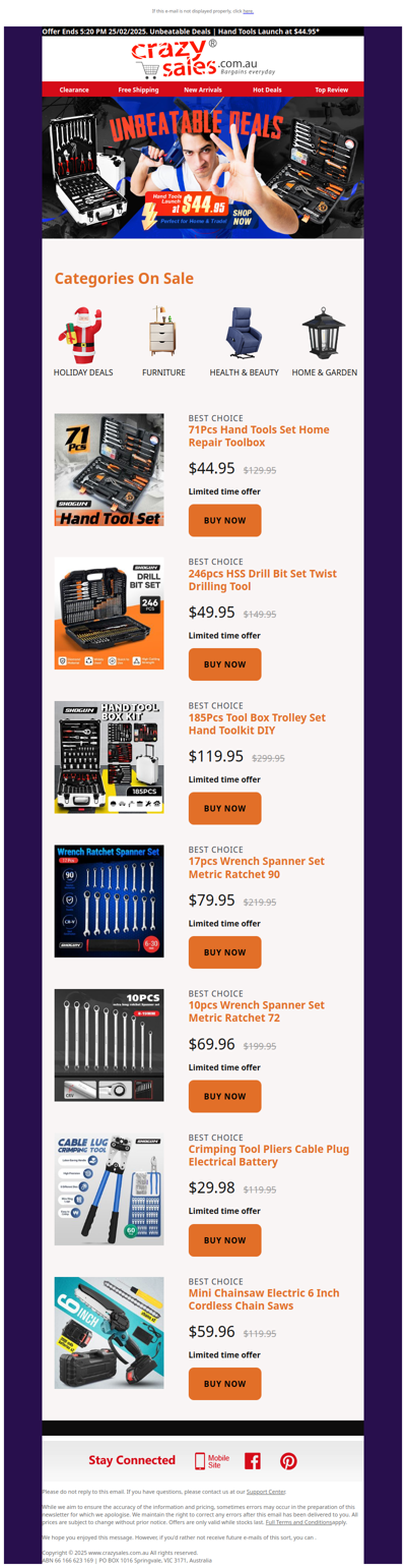 💥🔥Unbeatable Deals | Hand Tools Launch at $44.95, Perfect for Home&Trade!*