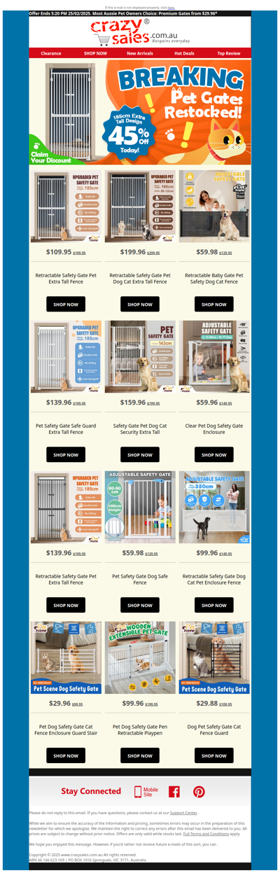 ✅ 2,143 Aussie Pet Owners' Choice: Premium Gates from $29.96*