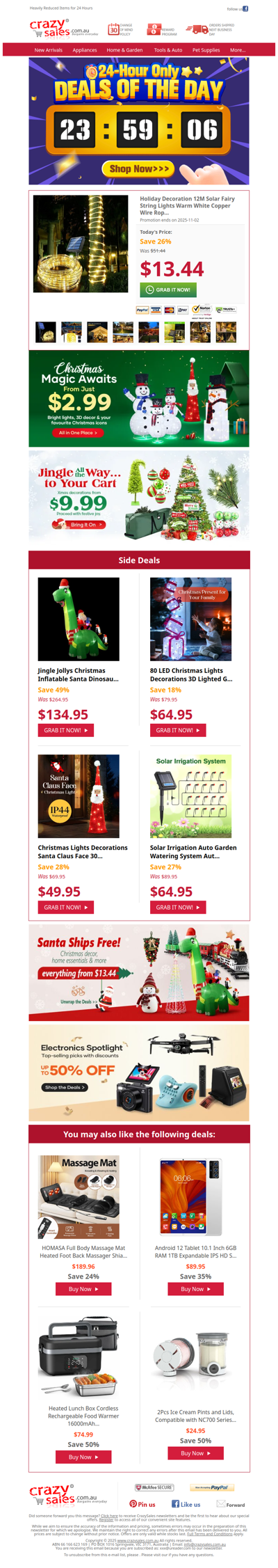 48H Only — Solar Fairy String Lights Just $13.44 + Free Shipping!