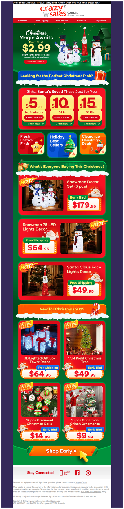 Early Bird’s Almost Over 🎄 Got Your Xmas Decor Yet?