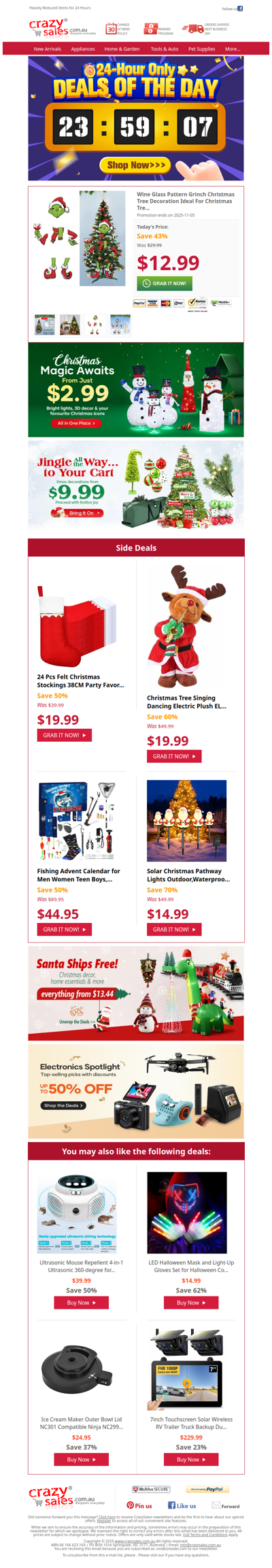 Grinch Is Back — Limited Tree Decor Only $12.99!