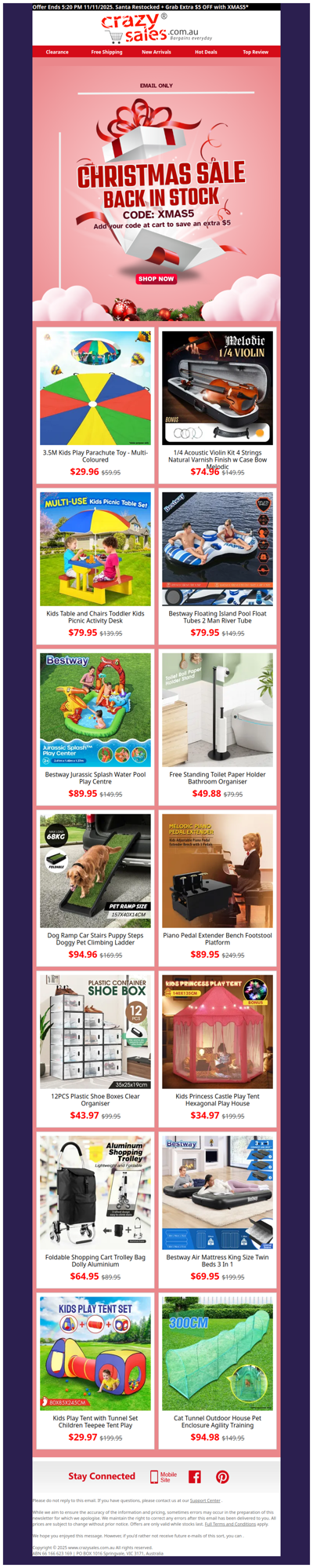 Santa Restocked 🎅 + Grab Extra $5 OFF with XMAS5!*