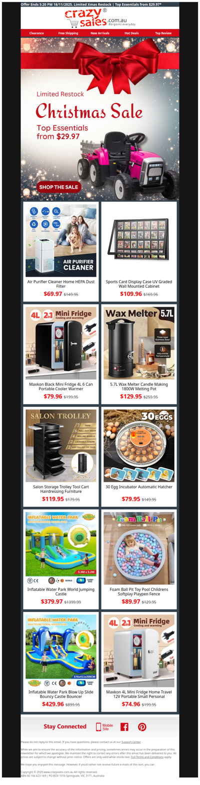 Limited Xmas Restock 🎄 Top Essentials from $29.97*