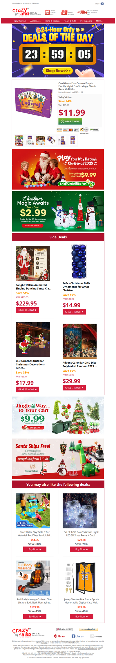 Now Only $11.99 – Five Crowns Purple Edition