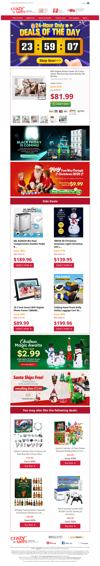 Moments That Matter — WiFi Digital Photo Frame $81.99