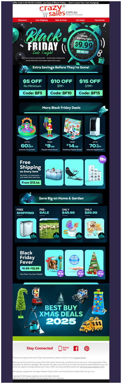 𝐋𝐚𝐬𝐭 𝐃𝐚𝐲 𝐨𝐟 𝐁𝐥𝐚𝐜𝐤 𝐅𝐫𝐢𝐝𝐚𝐲 — Don’t Leave Your Cart Hanging!*