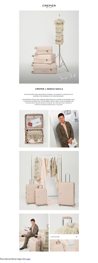 Crepier x Sergio Dávila en Milan Fashion Week