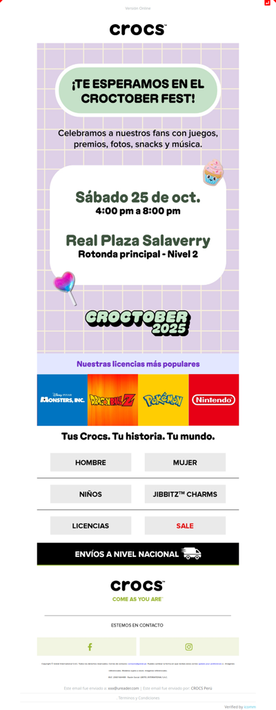 Celebremos juntos el CROCTOBER FEST 🎉