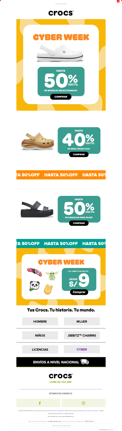 ¿Qué descuento te vas a llevar hoy? 🎁 Hasta 50% OFF en Calzado Clave