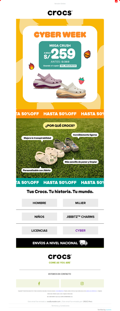 Sube al Mega Crush 👑 con un Cupón Exclusivo de Cyber Week