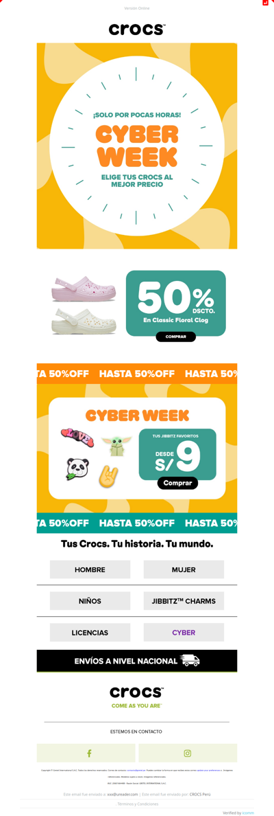 ¡50% y a la Moda! El diseño Floral Clog para celebrar el fin de semana