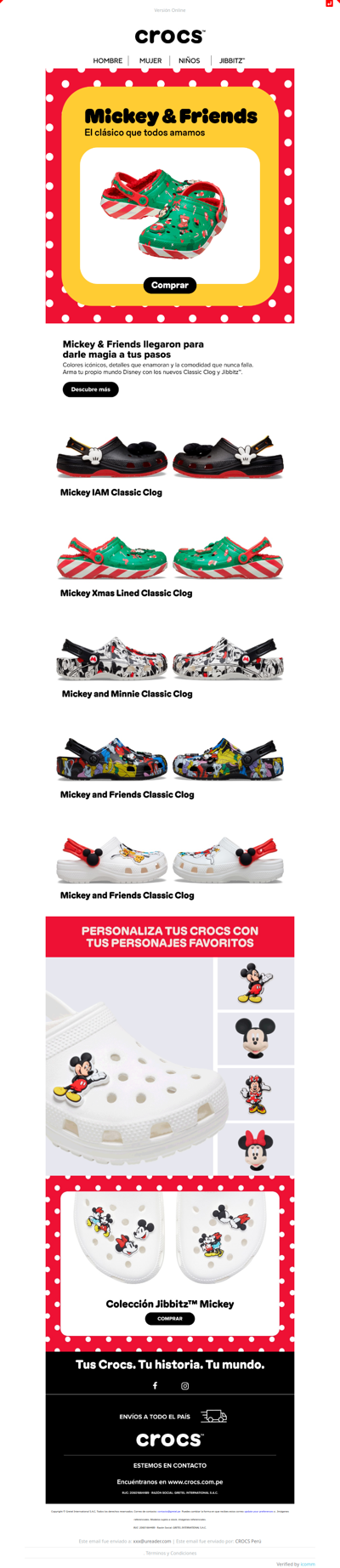 ✨ ¡Llegó la MAGIA de Mickey & Friends a CROCS!