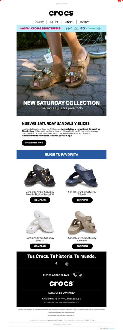 Nuevas Saturday: El estilo que esperabas