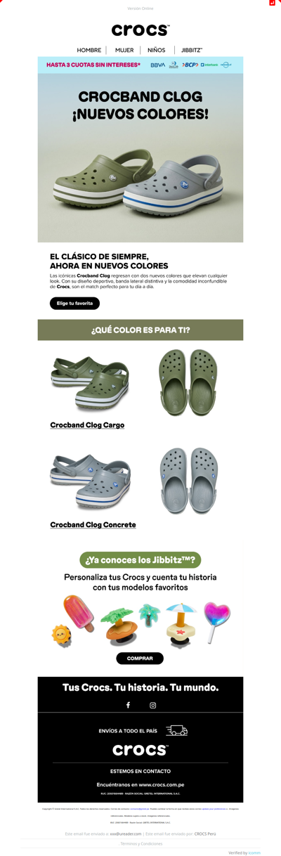 Nuevos colores en tus Crocband favoritas 🎨