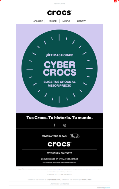 ⌛Se acaba el Cyber CROCS ¿Lo dejarás pasar?