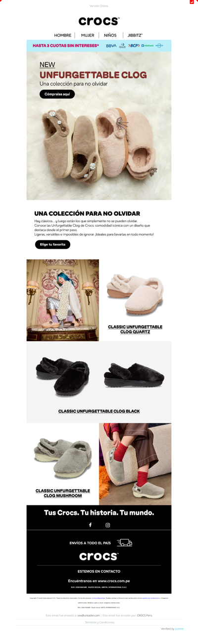 Nuevas Unforgettable Clog ✨