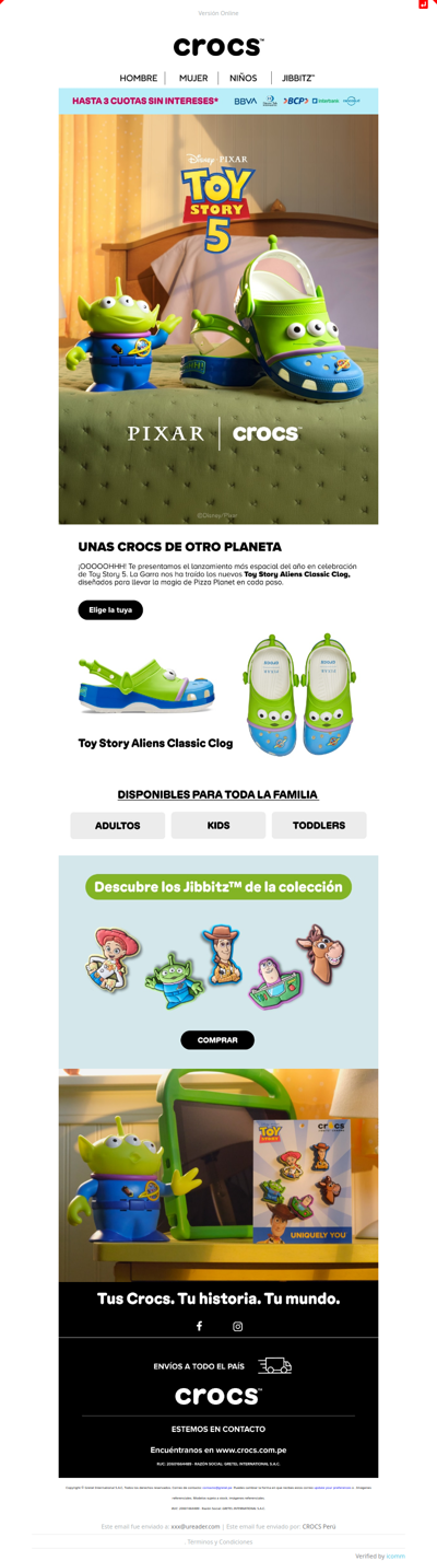 🚀 La magia de Toy Story llega a CROCS