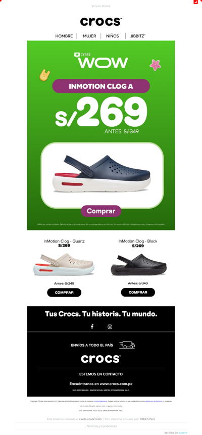 ¡Tus InMotion favoritas a S/ 269 🚀!