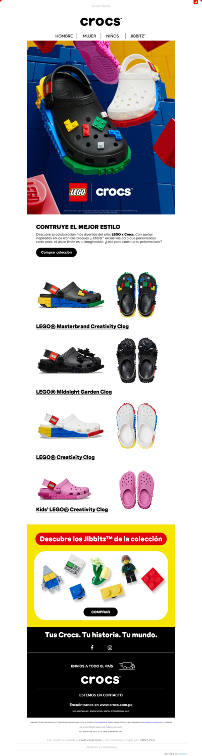 🧱 LEGO x Crocs ya está aquí
