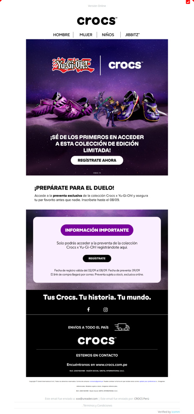 Crocs x Yu-Gi-Oh!: acceso anticipado