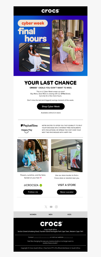 🐊 Final Hours! Cyber Week Ends Soon ⏳