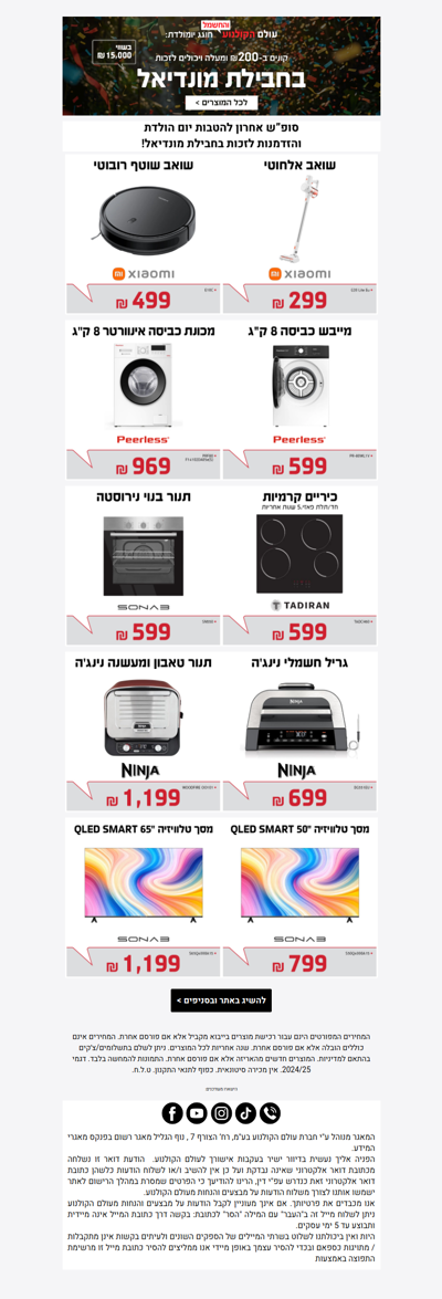 , לפעמים החגיגה נגמרת ⏰ > פרסומת