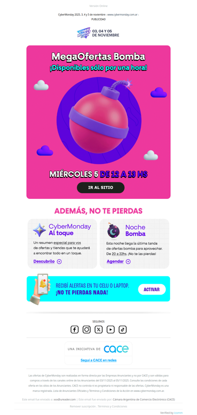 💥💣 ¡Últimas MegaOfertas Bomba de este CyberMonday! 💥💣