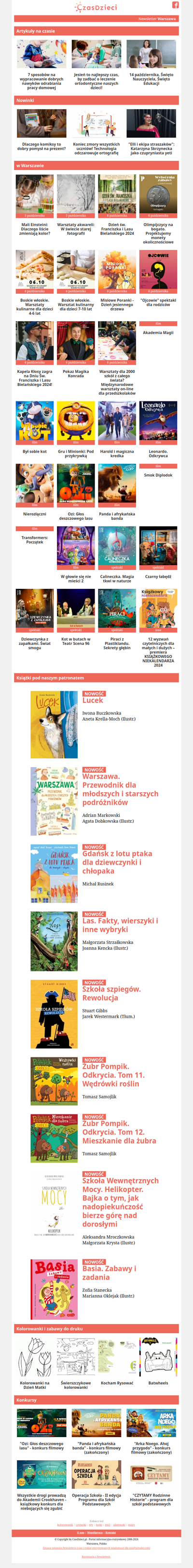 Newsletter CzasDzieci.pl (2024-10-03)