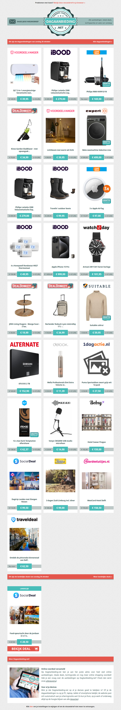 Beste Asda, alle dagaanbiedingen van zondag 26 oktober