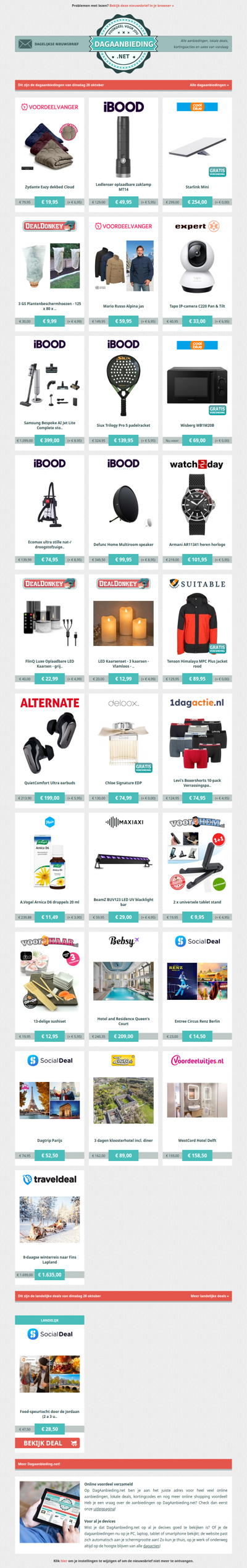 Beste Asda, alle dagaanbiedingen van dinsdag 28 oktober