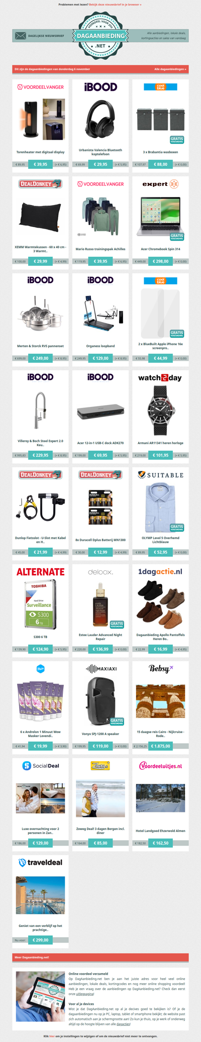 Beste Asda, alle dagaanbiedingen van donderdag 6 november