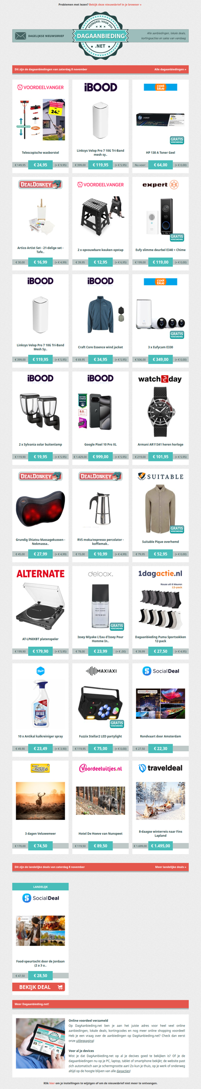 Beste Asda, alle dagaanbiedingen van zaterdag 8 november