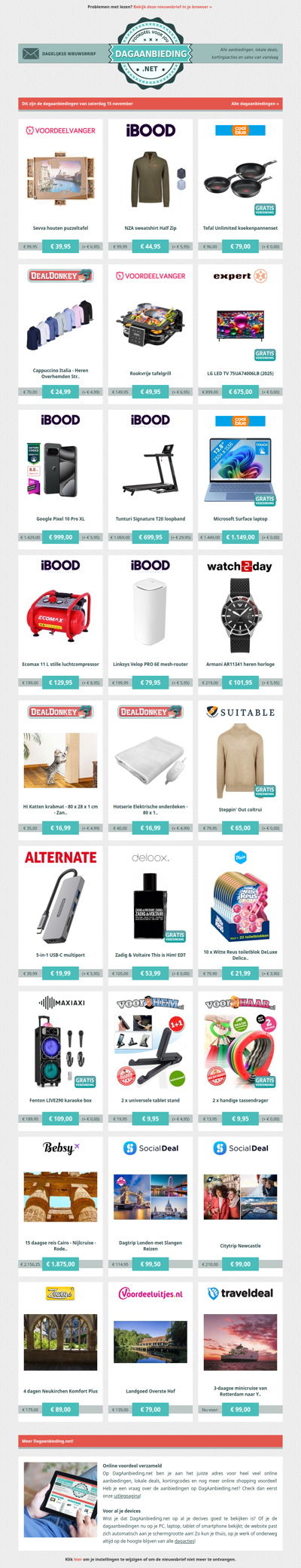 Beste Asda, alle dagaanbiedingen van zaterdag 15 november