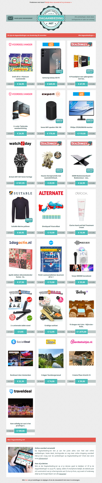 Beste Asda, alle dagaanbiedingen van donderdag 20 november