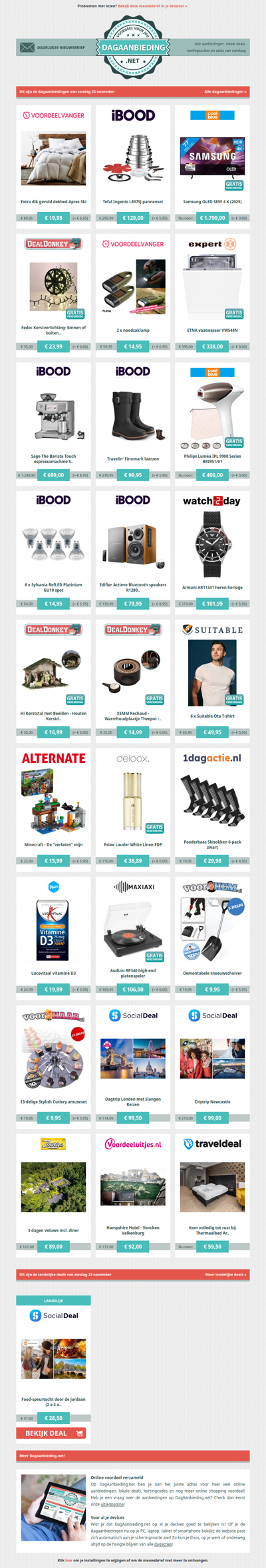 Beste Asda, alle dagaanbiedingen van zondag 23 november