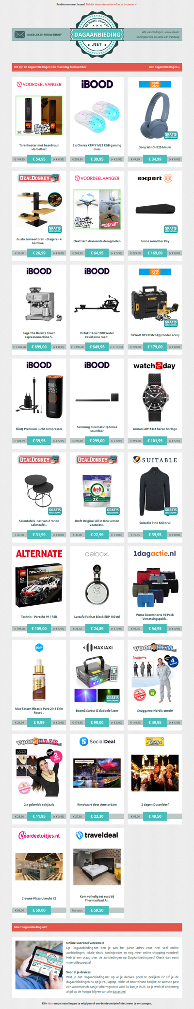 Beste Asda, alle dagaanbiedingen van maandag 24 november