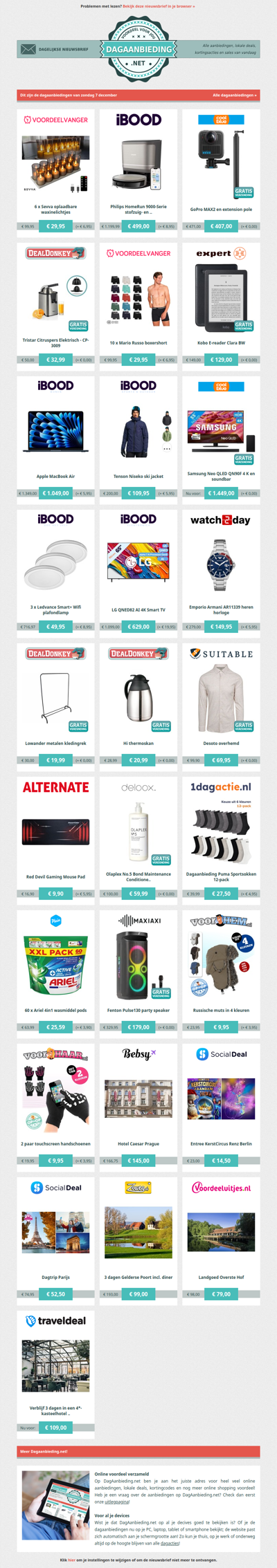 Beste Asda, alle dagaanbiedingen van zondag 7 december